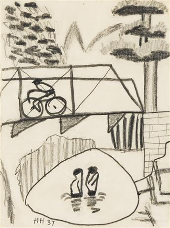 HANANIAH HARARI (1912 - 2000, AMERICAN) Untitled (Six Variations of a Theme).